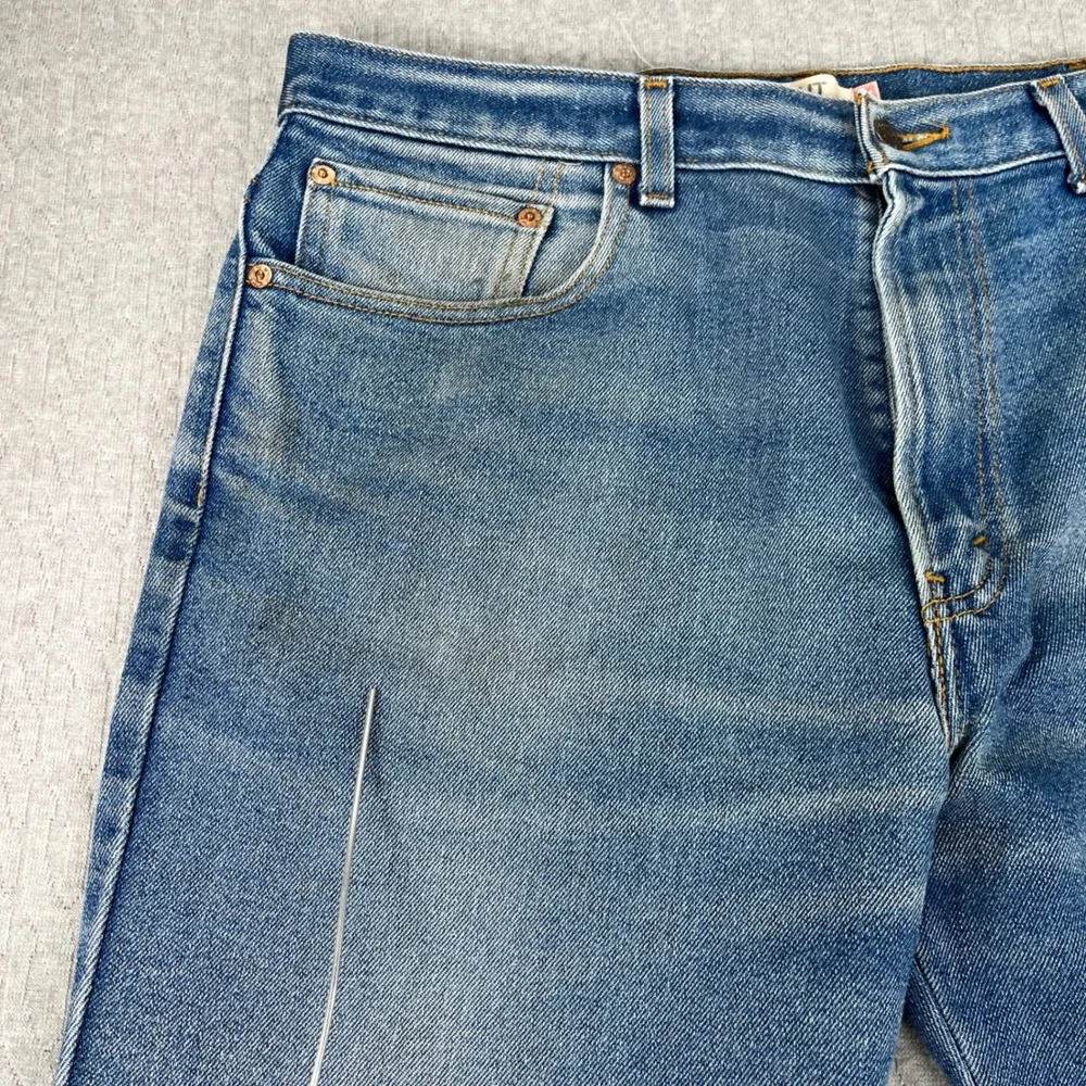 Vintage Levi's 517 Bootcut Jeans Mens 38x30 Fits 34X29 Blue Classic Fit Workwear